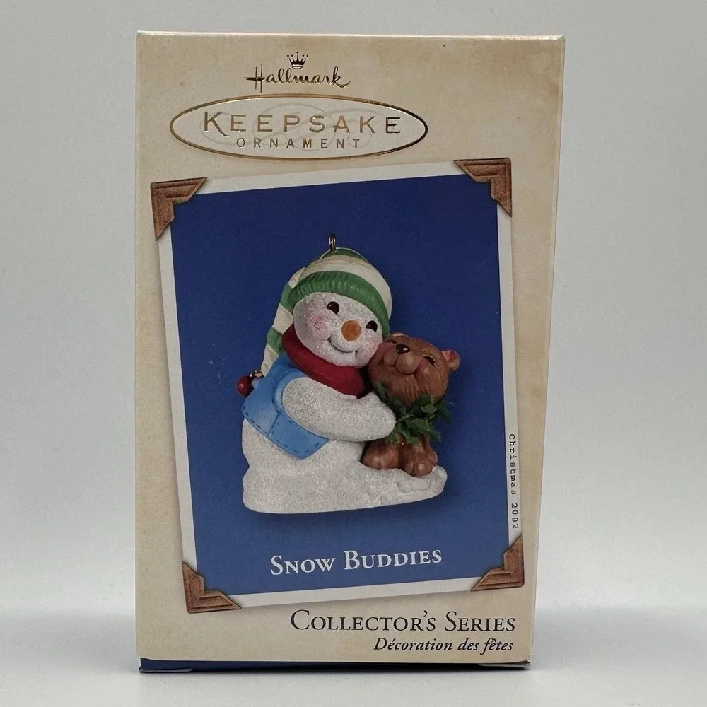 Vintage Hallmark Snow Buddies Ornament Christmas Bear 2002 5th Keepsake QX8003‎
